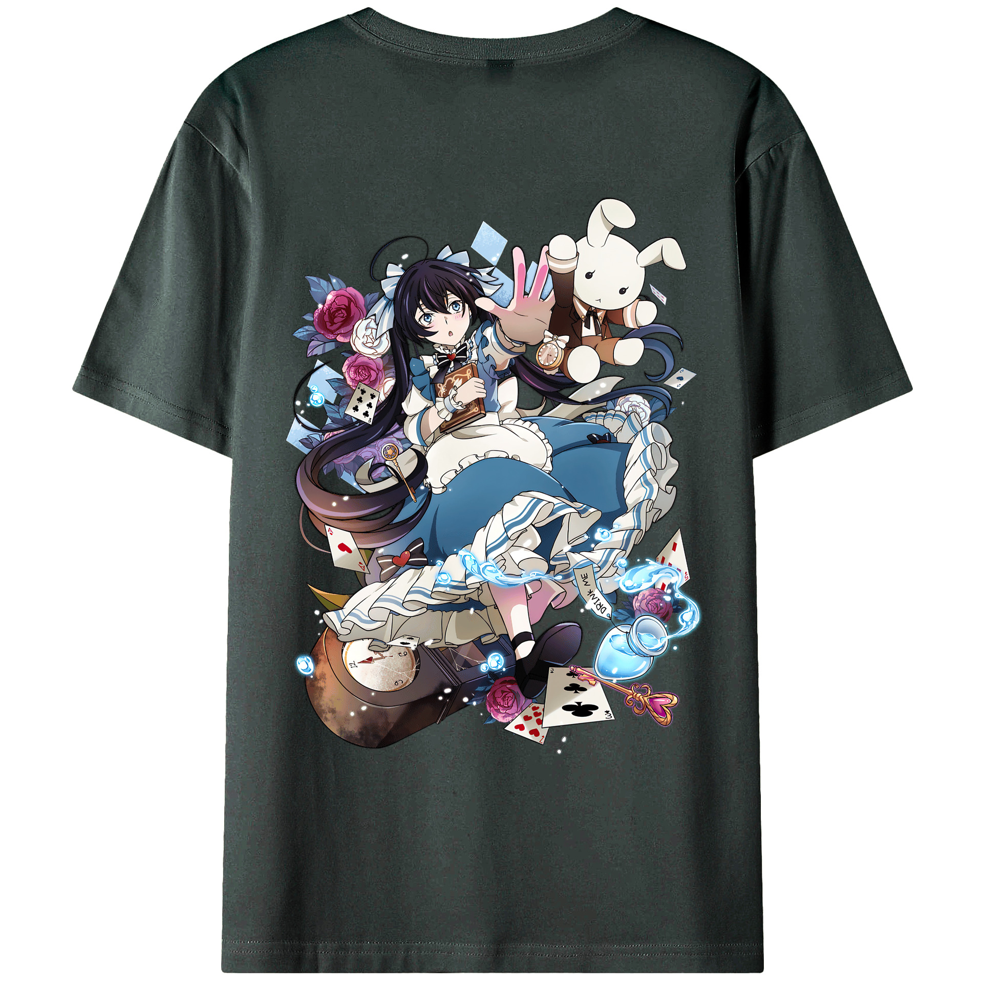 文豪ストレイドッグス Bungo Stray Dogs 綿100％ メンズ半袖Tシャツ（バックプリント） 通気性